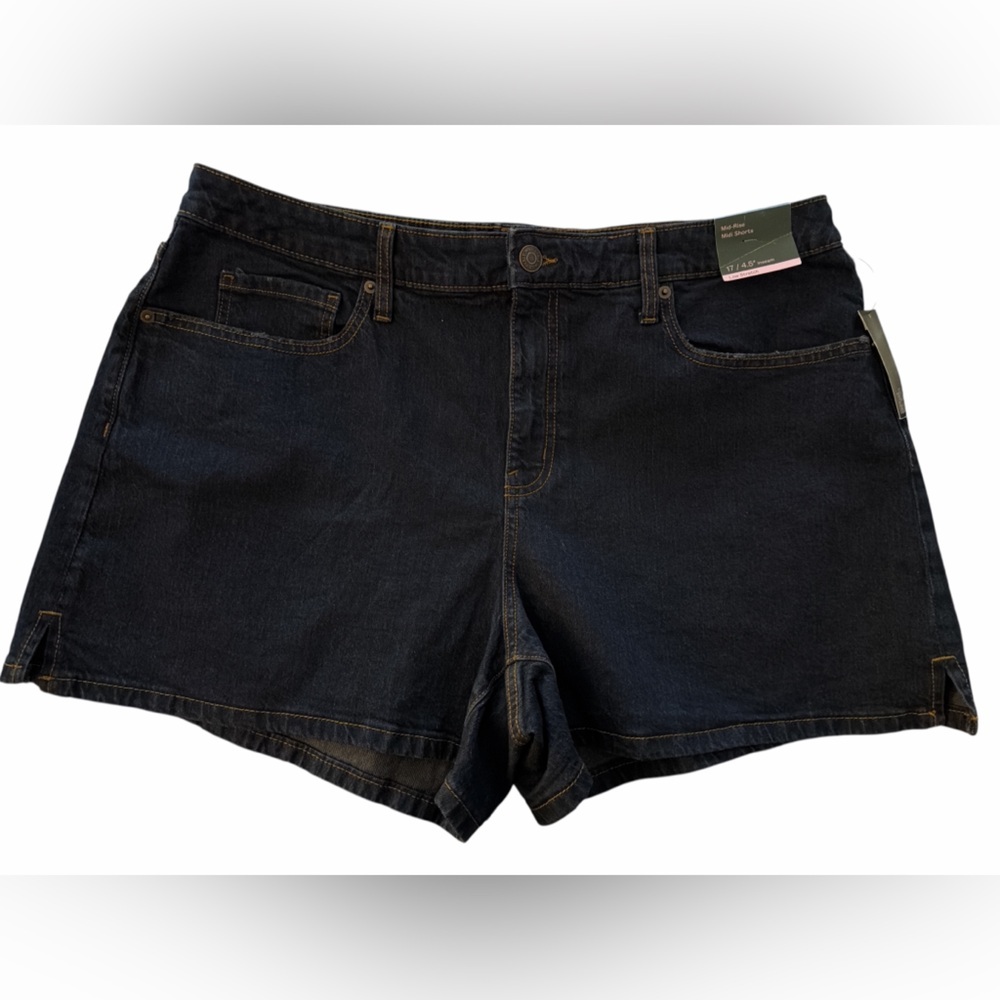 Wild Fable Dark Wash Mid Rise Denim Shorts NWT